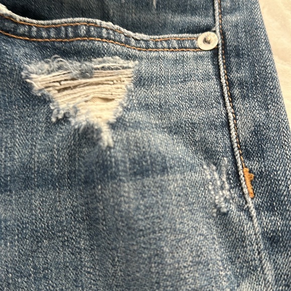 Rag & Bone Slouchy Dash Skinny distressed Denim In Wembly Jeans - Picture 4 of 6